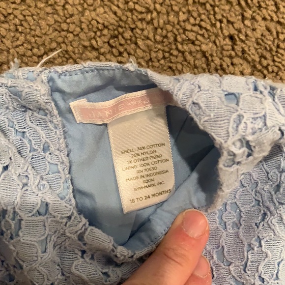 Janie and Jack blue lace dress size 18-24 months. - Picture 2 of 3